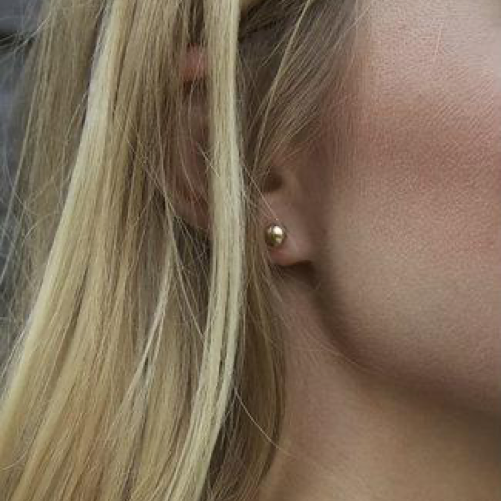 classic 6mm ball stud - gold