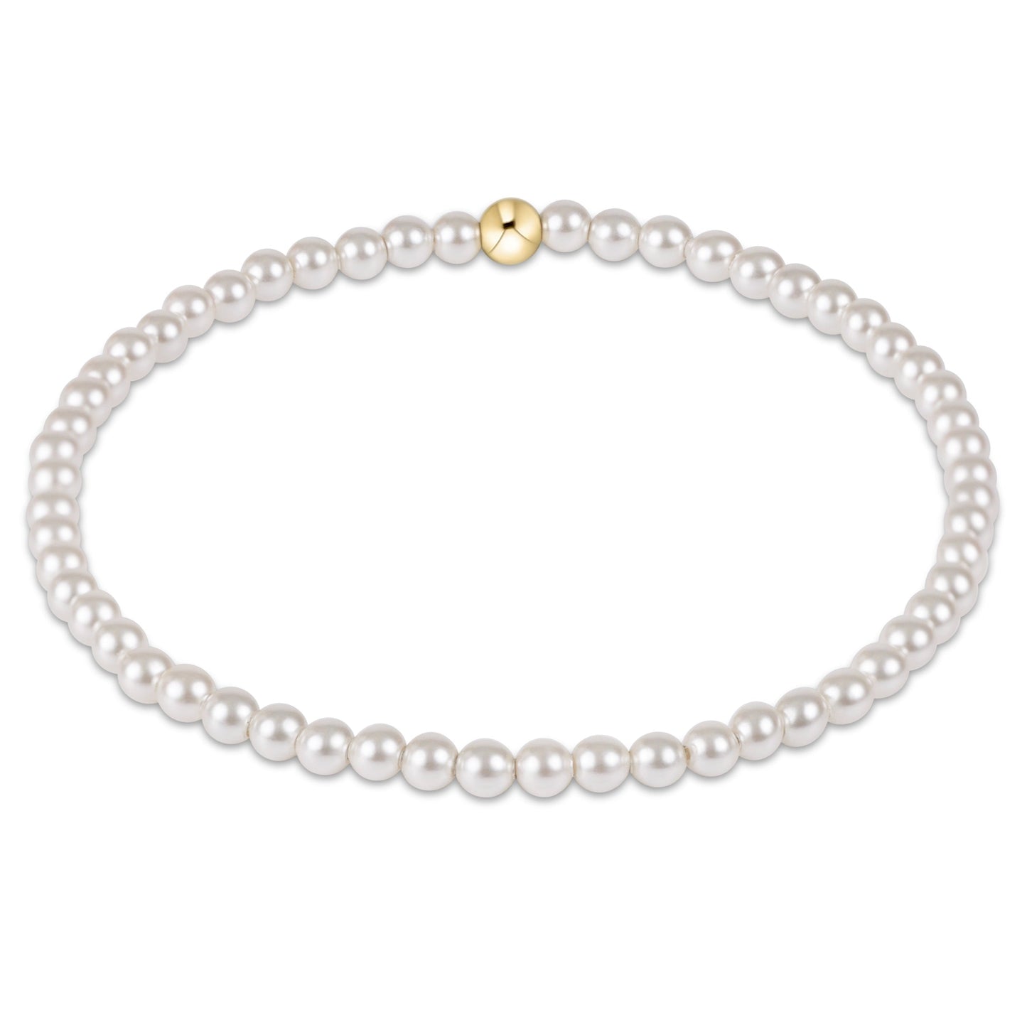 classic pearl 3mm bead bracelet