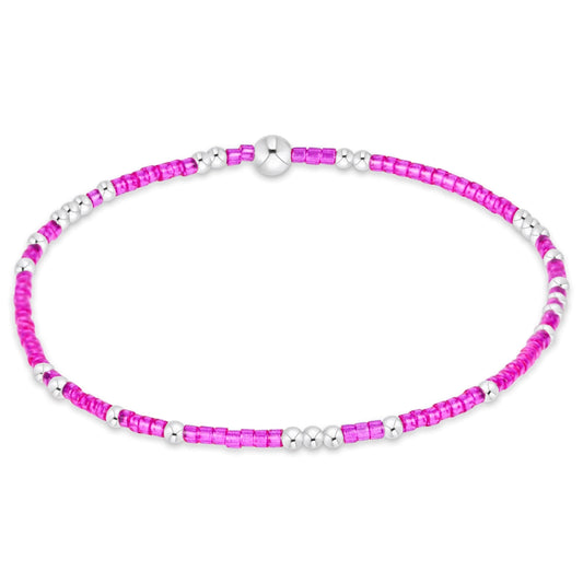 Hope Unwritten Sterling Bracelet - Fuchsia