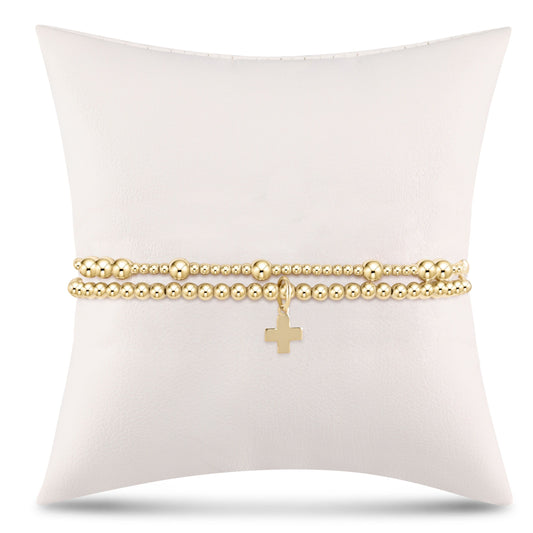 Full of Hope Gold Stack - Signature Cross Gold Charm